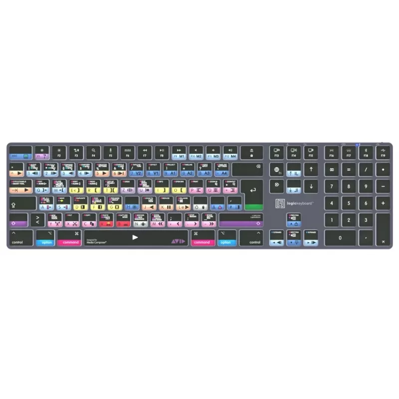 Logickeyboard Avid Media Composer - Pro Titan DE Mac (LKB-MCOMP-TM-DE)