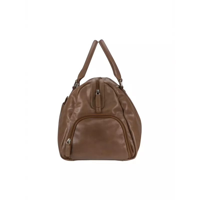 dbramante1928 Kalundborg Sport Weekender Bag - Leather Travel Bag 15 (Tan)