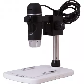 Levenhuk DTX 90 digitālais mikroskops - melns - 10x-300x - 3 collu LCD - 2MP - LED - USB