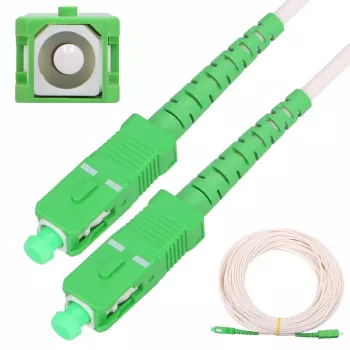Extralink SC/APC-SC/APC Patch Cord, LSOH, Single-Mode, Simplex, G.657A2, 3mm, 30m, White