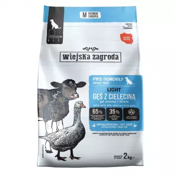 WIEJSKA ZAGRODA Light Goose with Veal Dry Dog Food 2kg