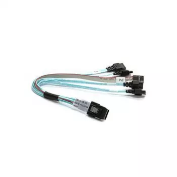 Supermicro CBL-0118L-02 Mini-SAS uz SATA atzarojuma kabelis, 4 līnijas, 23 cm