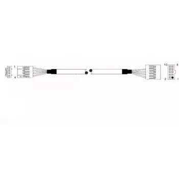 Supermicro CBL-0341L Iekšējais USB 2.0 kabelis - 70 cm - Mātesplates 10-pin uz 2x USB-A Female
