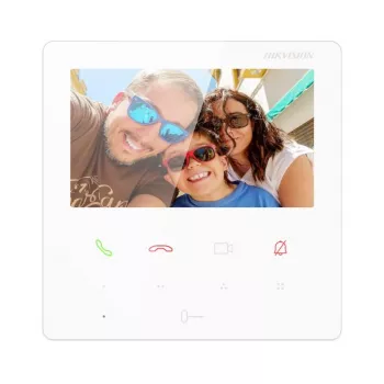 Hikvision DS-KH6110-WE1/White 7 collu video durvju telefona monitors ar Wi-Fi un PoE