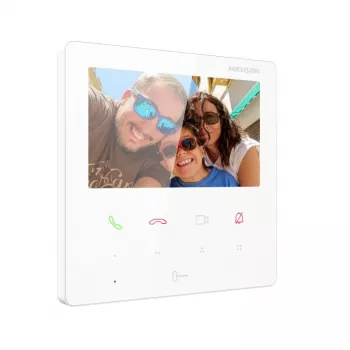 Hikvision DS-KH6110-WE1/White 7 collu video durvju telefona monitors ar Wi-Fi un PoE