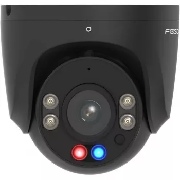 Foscam W5EP novērošanas kamera Melna 5MP (3072x1728), PoE, iebūvēts prožektors, sarkani-zilas brīdinājuma gaismas un sirēna