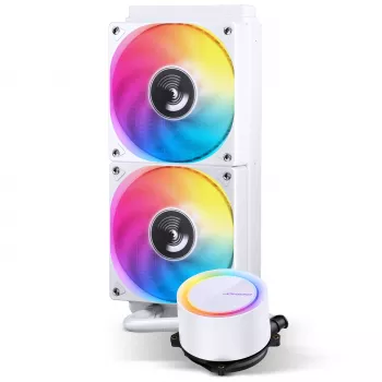 Jonsbo TG-240 AiO Liquid CPU Cooler, ARGB - 240mm, White