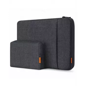 Inateck 14-inch Laptop Sleeve ar noņemamu aksesuāru somiņu LB01006/S1 Pelēks
