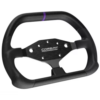 CONSPIT DX320 D-veida stūre - 320mm Alcantara pārklājums, oglekļa šķiedra, RGB