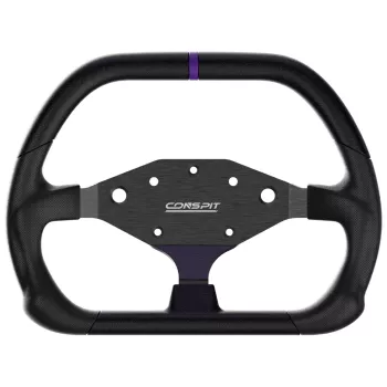 CONSPIT DX320 D-veida stūre - 320mm Alcantara pārklājums, oglekļa šķiedra, RGB