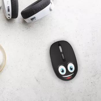 INCA Wireless Mouse 1200 DPI / 3 Buttons / 2,4 GHz USB-A WEENY Emoji Black (IWM-245RS)