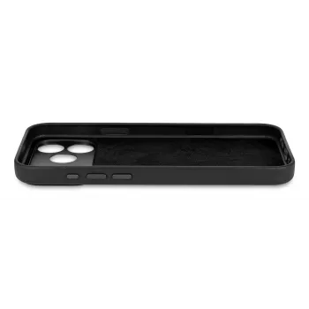 Decoded Ādas aizmugurējais vāciņš iPhone 17 Pro Max ar MagSafe (Melns)