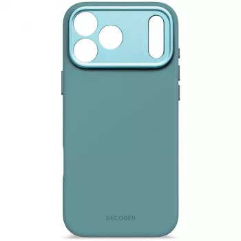 Decoded AntiMicrobial Silicone Back Cover iPhone 17 Pro Max, MagSafe saderīgs, Retro Blue
