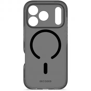 Decoded DropTec Caurspīdīgais Aizmugures Vāciņš Apple iPhone 17 Pro, MagSafe saderīgs, Matēti Melns