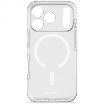 Decoded DropTec Caurspīdīgs Aizmugures Vāciņš iPhone 17 Pro, Matēti Balts, MagSafe Savietojams