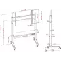 VISION VFM-F15M Motorizēts Displeja Grīdas Statīvs Ratos 40-86 collu Ekrāniem, VESA līdz 800x600, Augstuma Regulēšana 400mm, Melns