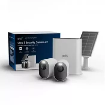 ARLO Ultra 3 drošības kameras 2-kameras komplekts + saules panelis