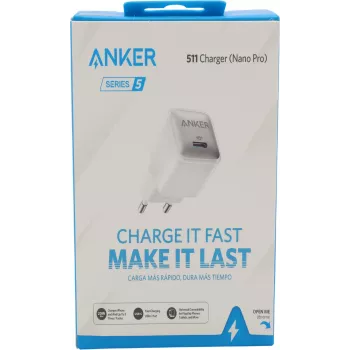 Anker Nano 20W USB-C lādētājs, PowerIQ 3.0 kompakts USB-C barošanas bloks balts