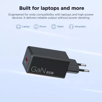 Lenovo 65W Mini USB-C GaN lādētājs