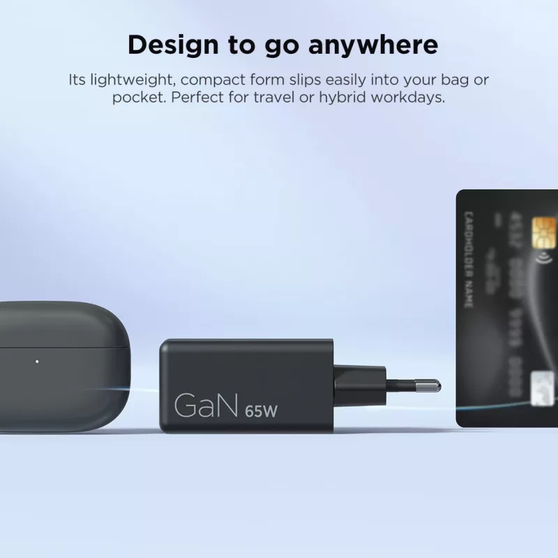 Lenovo 65W Mini USB-C GaN lādētājs