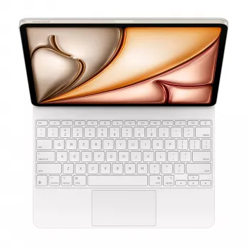Apple Magic Keyboard Apple iPad Air 13 (M2/M3), Balts, Smart Connector, Šveices izkārtojums