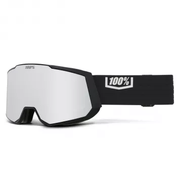 100% Snowcraft XL Black HiPER Silver Mirror Slēpošanas Brilles