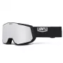 100% Snowcraft XL Black HiPER Silver Mirror Slēpošanas Brilles