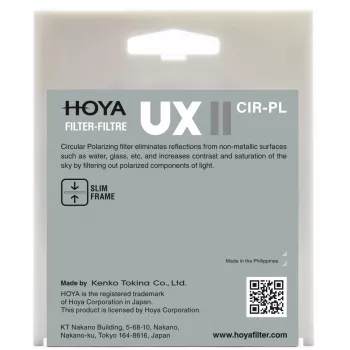 Hoya UX II CIR-PL 72mm apļveida polarizācijas filtrs