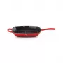 Le Creuset Cast Iron Square Grill Pan 26 cm Cherry Red