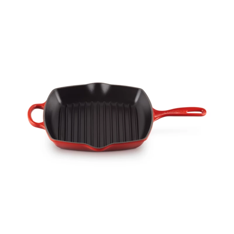 Le Creuset Cast Iron Square Grill Pan 26 cm Cherry Red