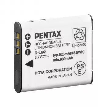 Pentax D-LI92 (B) Litija-jonu akumulators 925 mAh 3,7 V Melns