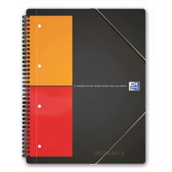ELBA Organiser Book - 80 Sheets - Black - A4 - Spiral Binding - 245 mm - 310 mm