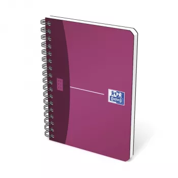 ELBA Oxford Office Notebook - Wire-bound - A6 - 90 Sheets/180 Pages - Squared - Assorted Colours - Polypropylene (PP)