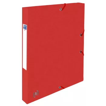 Oxford TOP FILE+ dokumentu kaste A4 2,5 cm sarkana