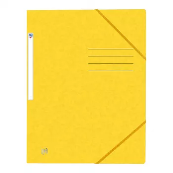 Oxford Top File+ Elasticated Folder A4 Yellow 400116265