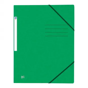 Oxford TOP FILE+ Corner Elastic Folder A4 Green - Office Stationery