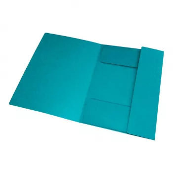Oxford TOP FILE+ Corner Elastic Document Folder A4 3 Flaps Aqua 400116326