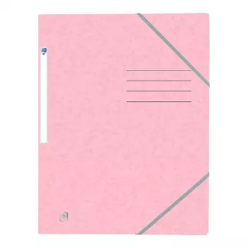 Oxford TOP FILE+ Elastīgā mape A4 3 atloki Pasteļrozā 400116353