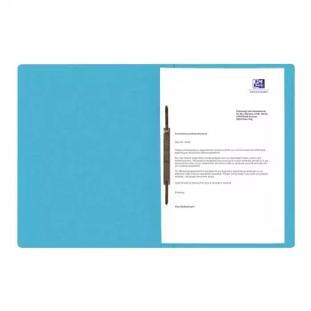 Oxford TOP FILE+ Report File A4 Cardboard 390 g/m² Aqua Metal Fastener