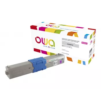Armor OWA Remanufactured Toner Cartridge Magenta Compatible ar OKI 44469723