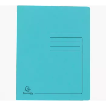 Exacompta Report File A4 Turquoise Colorspan Cardboard 355g Flexible Fastener