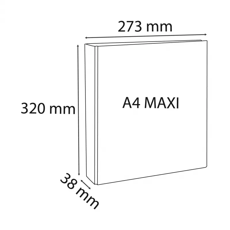 Exacompta Presentation Ring Binder with Pockets White 2 Rings A4