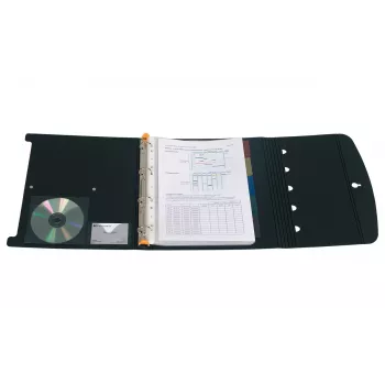 Exacompta 56034E A4 Ring Binder Black 30 mm Spine 2 Rings 1 Piece
