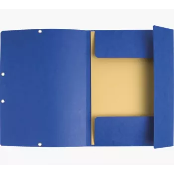 Exacompta Colorspan Elastīgā Mape A4 Zila 355 g/m² 3 Atloki ar Elastīgo Lenti