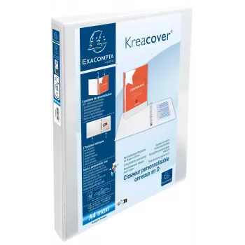 Exacompta Presentation Ring Binder A4 Maxi White 2D-Ring 8700292