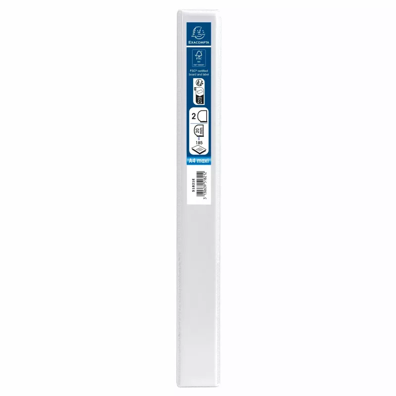 Exacompta Presentation Ring Binder A4 Maxi White 2D-Ring 8700292