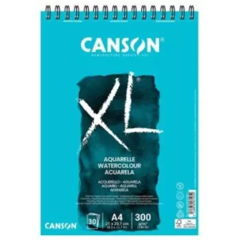 Canson XL Aquarelle Ūdenskrāsu Bloks A3 300gsm 30 Lapas Smalks Graudiņš