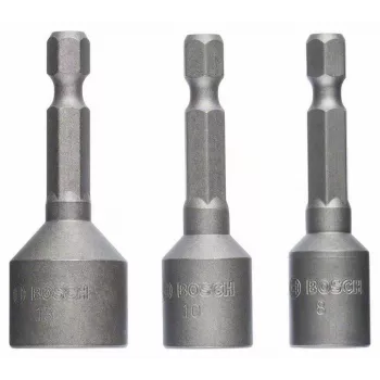 Bosch Impact Socket Set 3-Piece 50 mm 8 10 13 mm 2608551078
