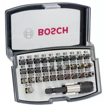 Bosch Accessories 2607017564 Bit Set 32-Piece Screwdriver Bit Set with Magnetic Holder