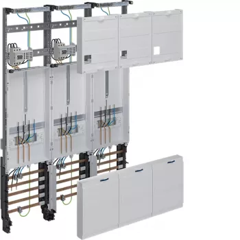 Hager univers Z Complete Metering Field 3-Phase 3-Field 1050mm NRW SH MV (ZL33X4T)